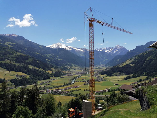 Zillertal - 50K mit 33m Hakenhoehe und 40m Ausleger